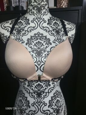 Victoria's Secret Nude and Black Lingerie Top